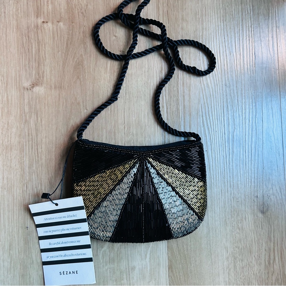 🇫🇷 Sézane Gaston Sac Pochette Beaded Bag